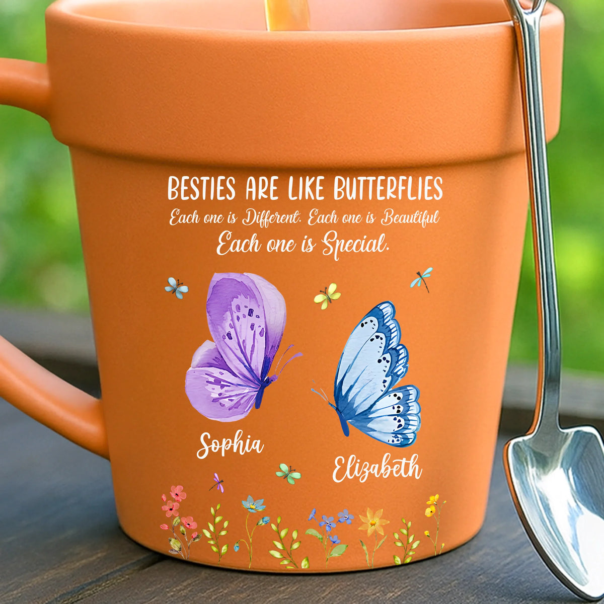 Personalized Garden Plant Pot Ceramic Mug