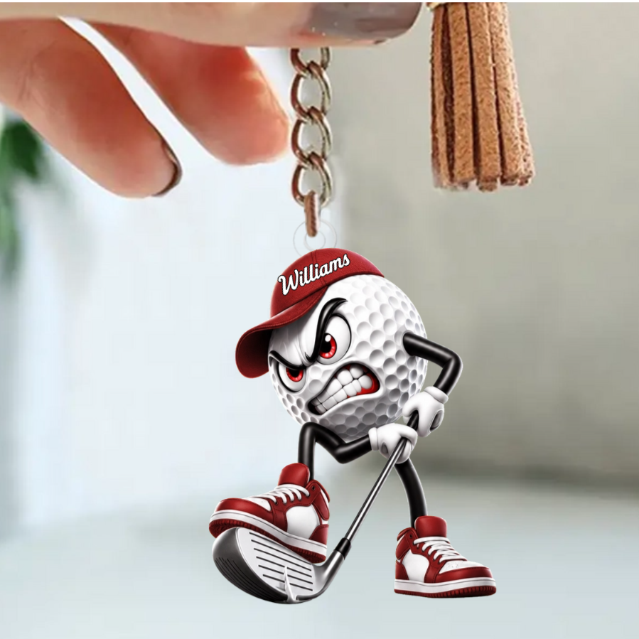 Custom Cheeky Golf Putter Acrylic Keychain – A Fun Personalized Gift For Golf Enthusiasts & Golfers