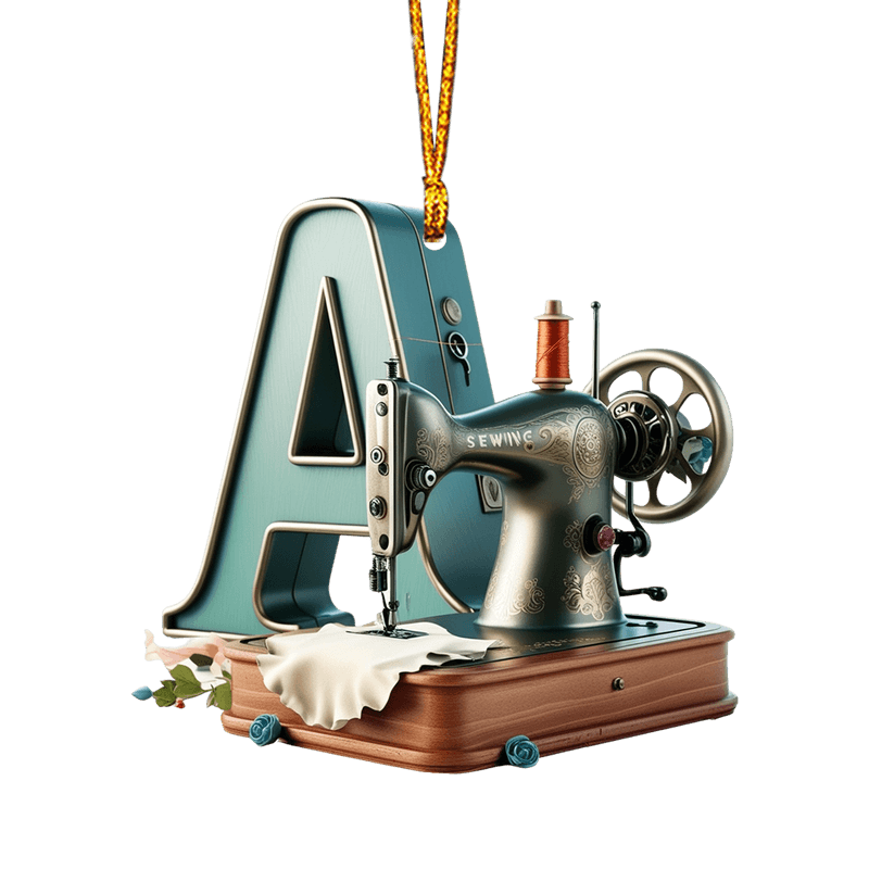 Beautiful Sewing Letter Shaped Ornament