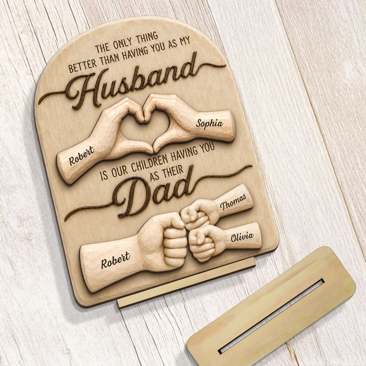 Sentimental Rustic The Only Thing Better Than Having You As Husband - Personalized  Wooden Plaque - Heartfelt Father's Day Gift For Husband, Dad