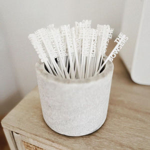 Personalized Colorful Drink Stirrers Party Decorations