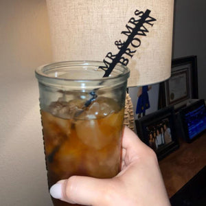 Personalized Colorful Drink Stirrers Party Decorations