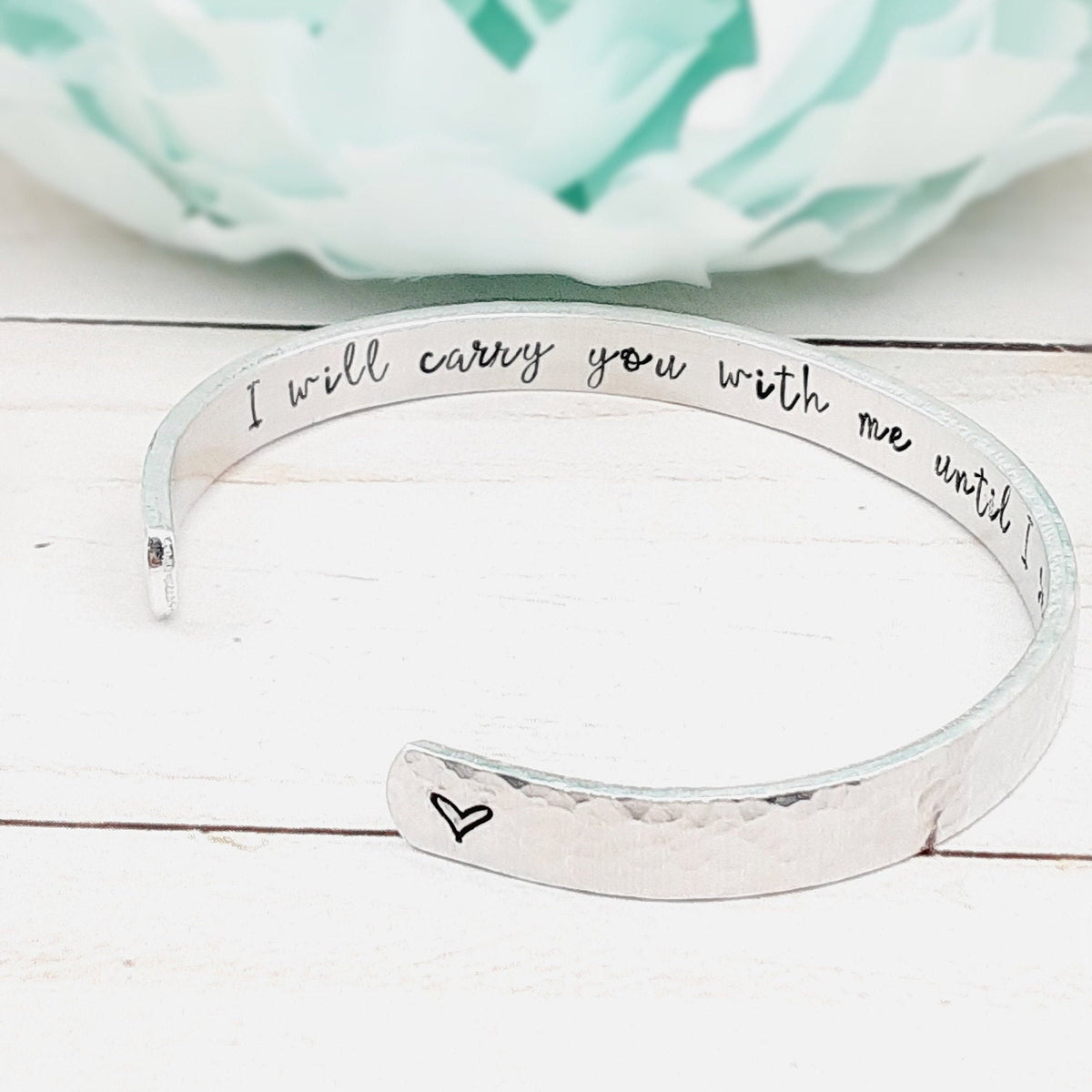 I will carry you bracelet, Personalized Bracelet for Loss of Loved One