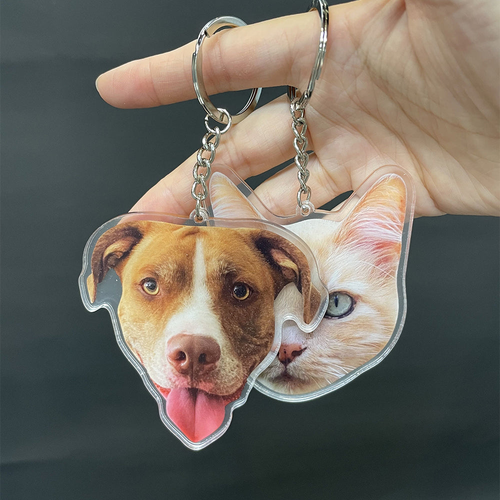 Personalized Keychain - Gift ForPet Lover - Custom Your Photo Keychain