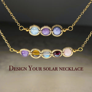 Zodiac Necklace Natural Astrology Jewelry Gift