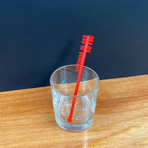 Personalized Colorful Drink Stirrers Party Decorations