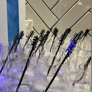 Personalized Colorful Drink Stirrers Party Decorations