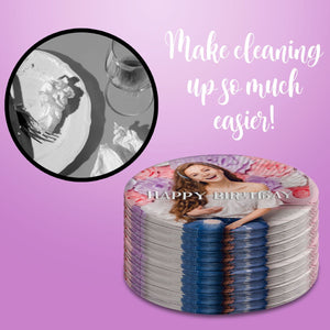 Personalized Photo Disposable Party Plates-Party Decoration