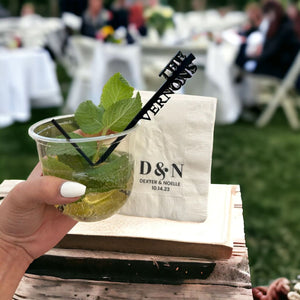 Personalized Colorful Drink Stirrers Party Decorations