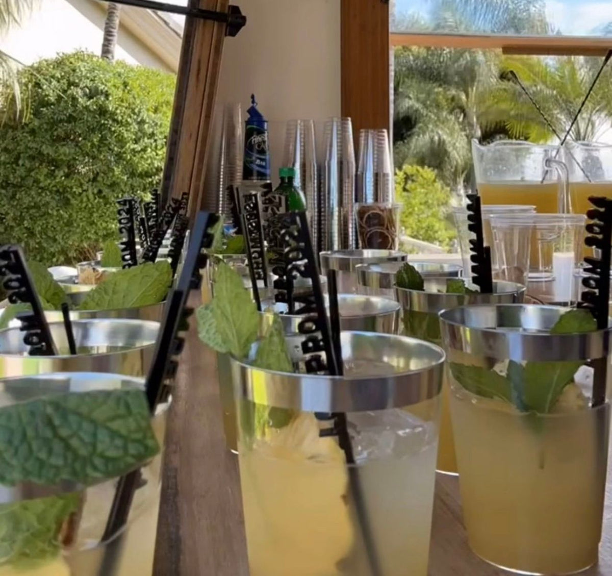 Personalized Colorful Drink Stirrers Party Decorations