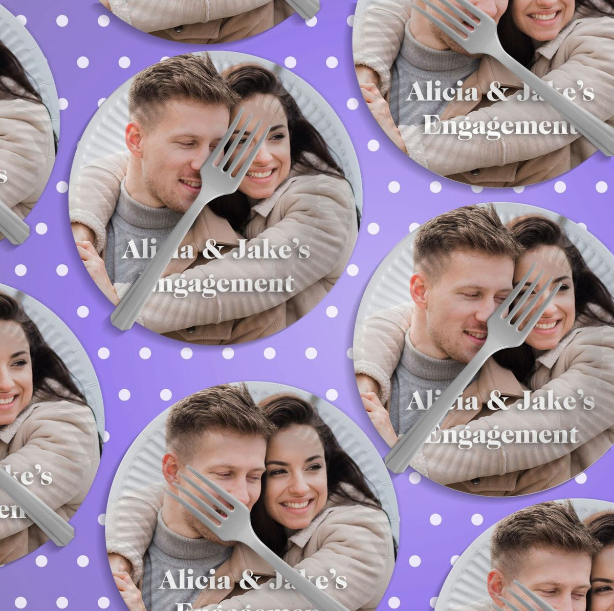 Personalized Photo Disposable Party Plates-Party Decoration