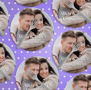 Personalized Photo Disposable Party Plates-Party Decoration
