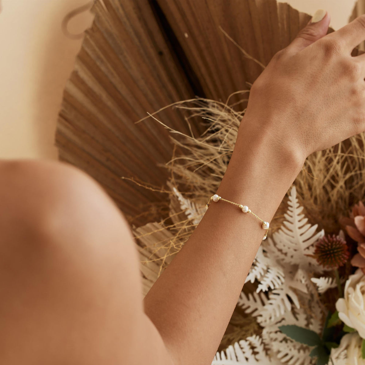 Pearl Bead Bracelet,Wedding Bridesmaids' gifts, Maid of Honor Gift, Mother's Day