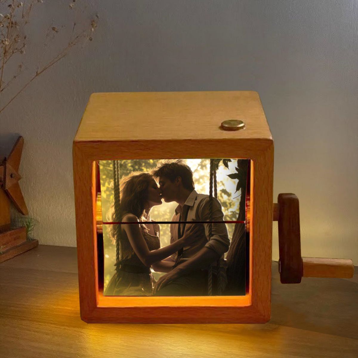 Personalized Photo Flip Book Frame Animation Machine Mechanical Hand-cranked Flip Book Box Album