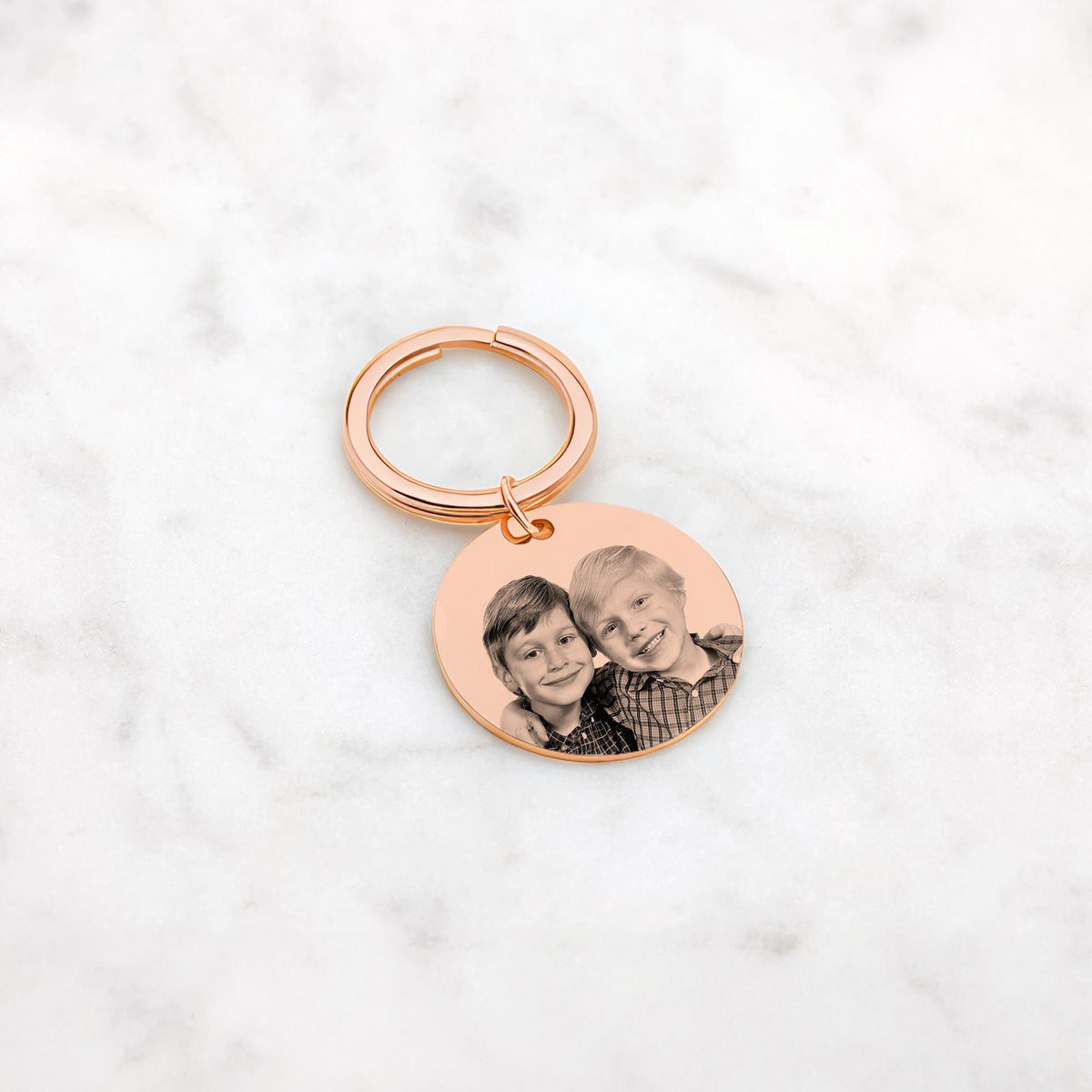 Personalized Keychain With Photo Engraving Photo Pendant