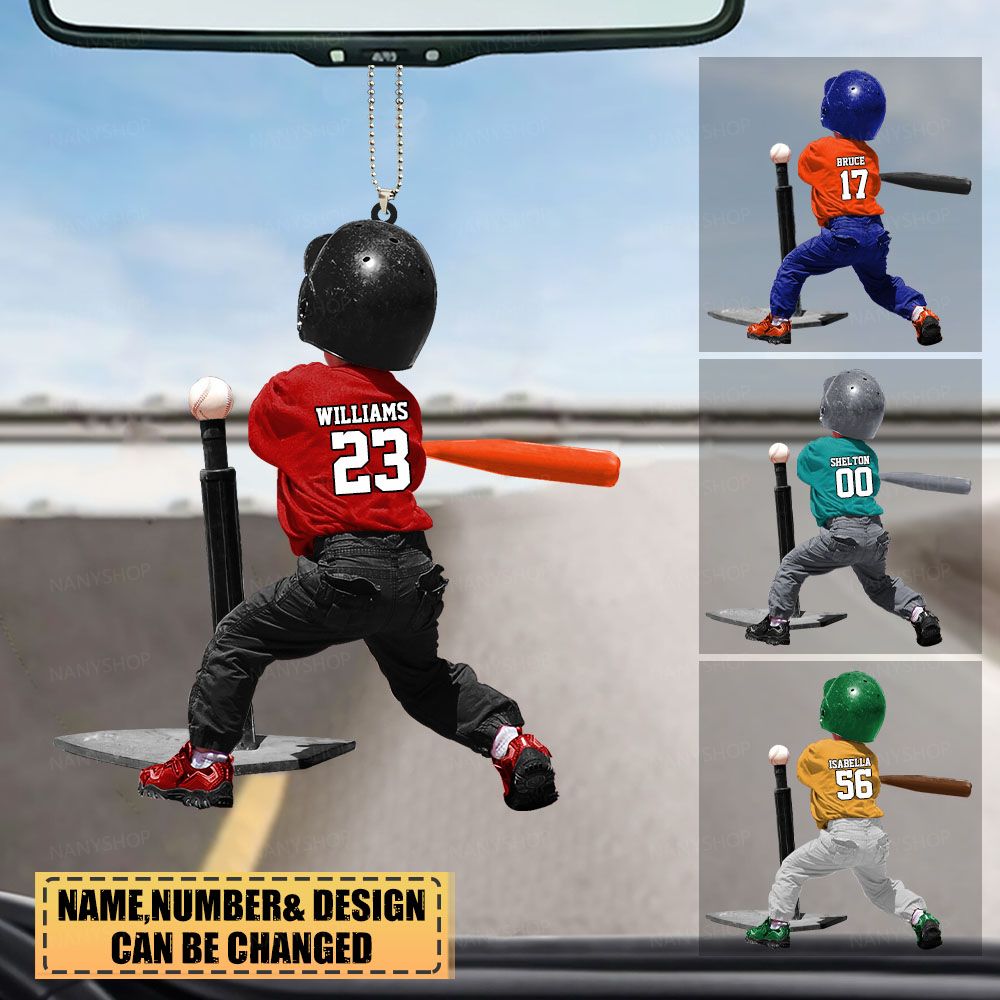 Personalized gift for Baseball lover Two Side Ornament- Beginner baseball drills