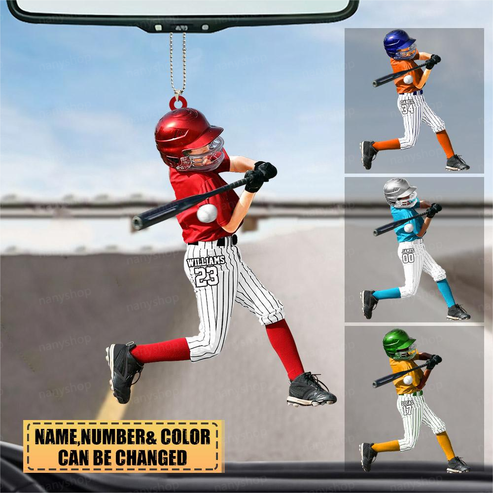 Personalized gift for baseball lover Two Side Ornament