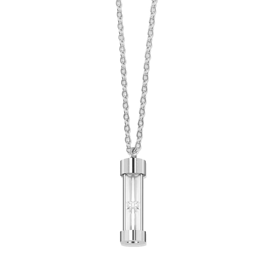 Eternal Embrace Memorial Hourglass Urn Necklace