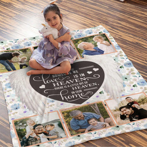 Personalized Memory Photo Collage Blanket Unique Sympathy Gifts, In Loving Memory