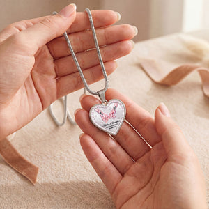 Mother And Daughter A Bond That Can’t Be Broken - Personalized Heart Necklace