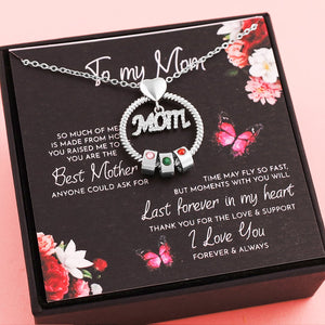 For The Greatest Mother-Mother's Love Necklace With Custom Name&Birthstone Beads