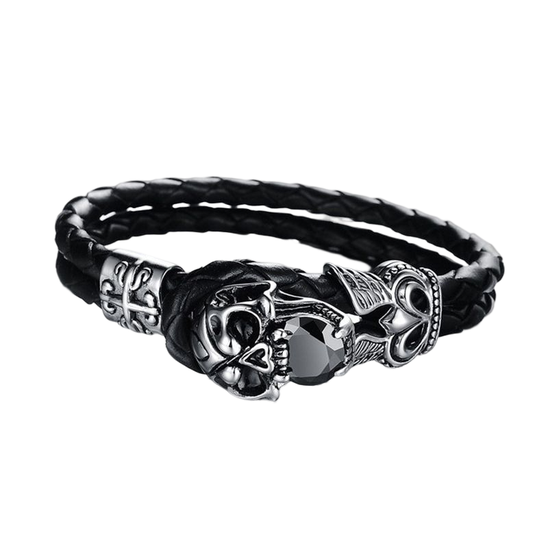 To My Man Skull Bracelet Couple Husband Gift Anniversary