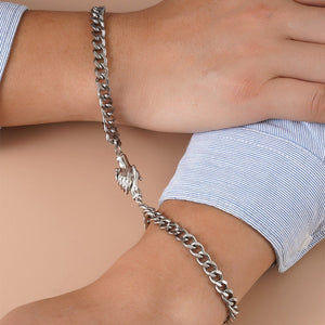 Shake Hands magnetic clasp Couple/Friends ChainBracelets