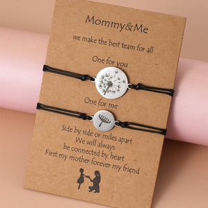 Mommy&Me Dandelion Card Bracelets