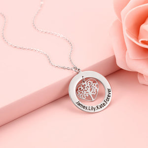Mother's Day Gift Personalized Family Tree Name Necklace