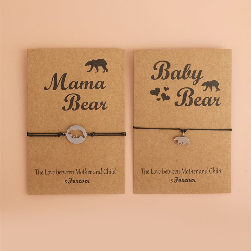 Mama Bear Card Bracelets For 2/3
