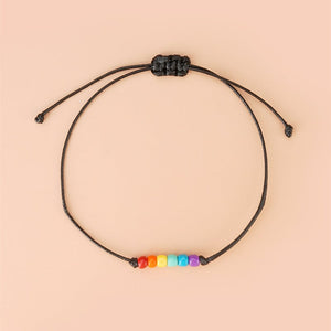 Love is Love Rainbow Couple Bracelets