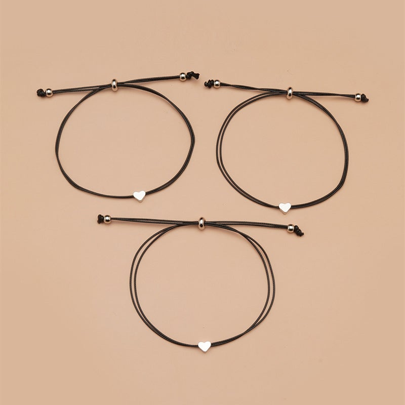 Mother&Daughter Heart Card Bracelets For 2/3