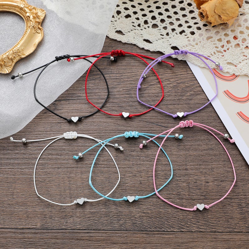 To My Children Back To School Heart Card Bracelets