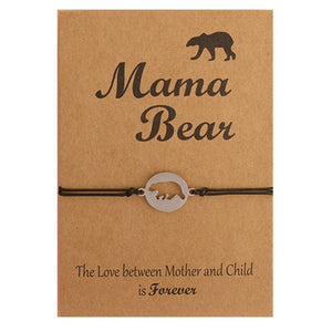 Mama Bear Card Bracelets For 2/3