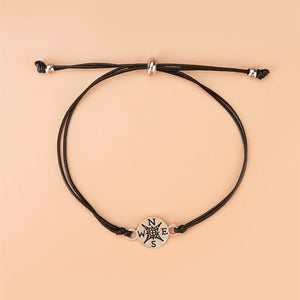 Compass Couple Card Bracelets