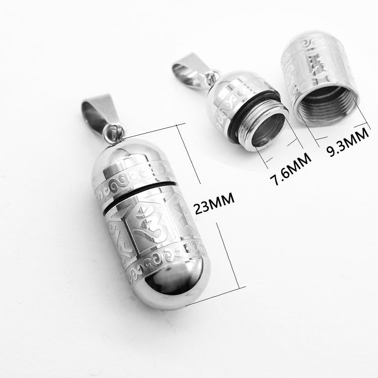 Sealed  Storage Locket With Urn Necklaces For Ashes With Custom Name & Date