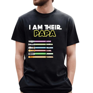 I Am Their Father/ Grandpa,Pawpaw - Personalized T-Shirt