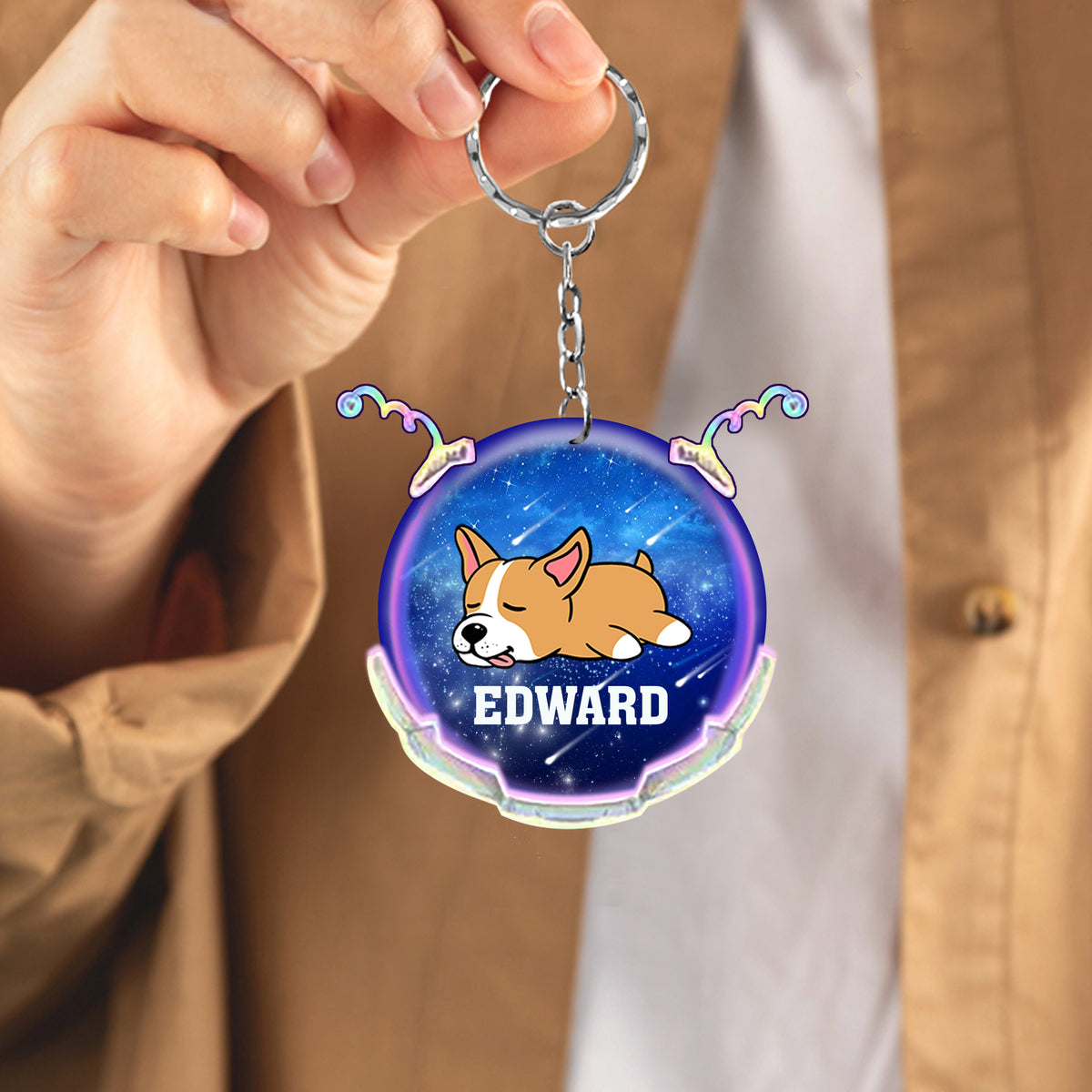 Personalized Lazy Pets Keychain-great Gift Idea For Animal Lover