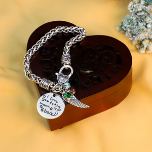 Love you to the Moon & Back Antique Silver Bracelet