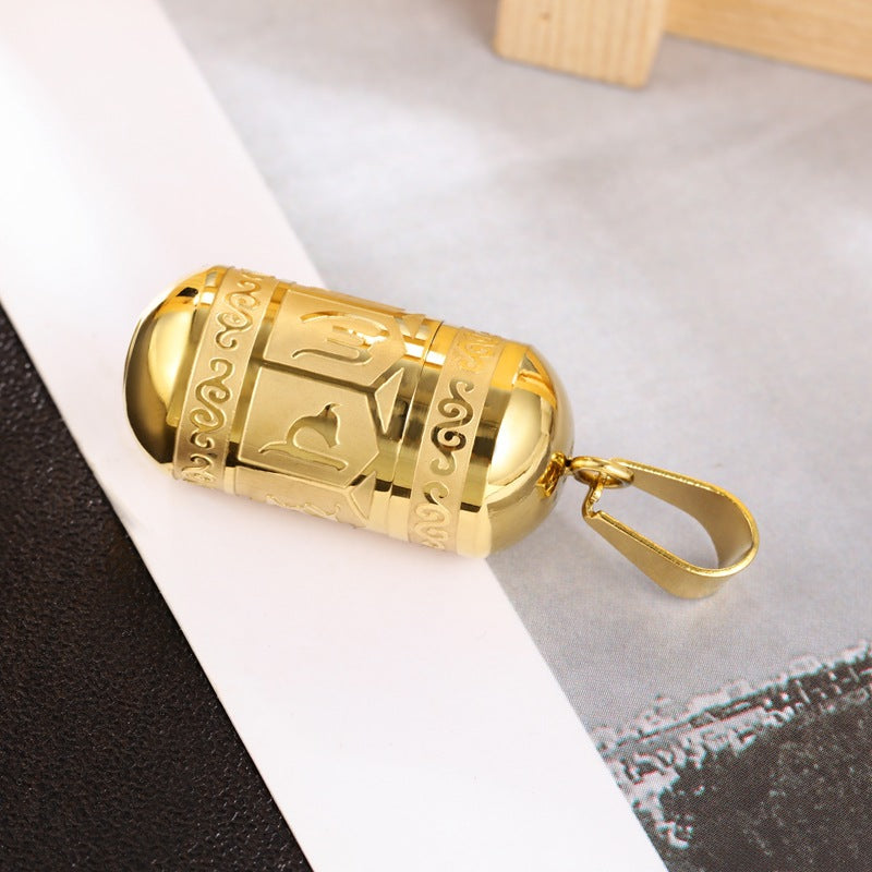 Sealed  Storage Locket With Urn Necklaces For Ashes With Custom Name & Date