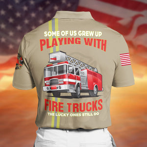 Personalized Firefighter Polo Shirt