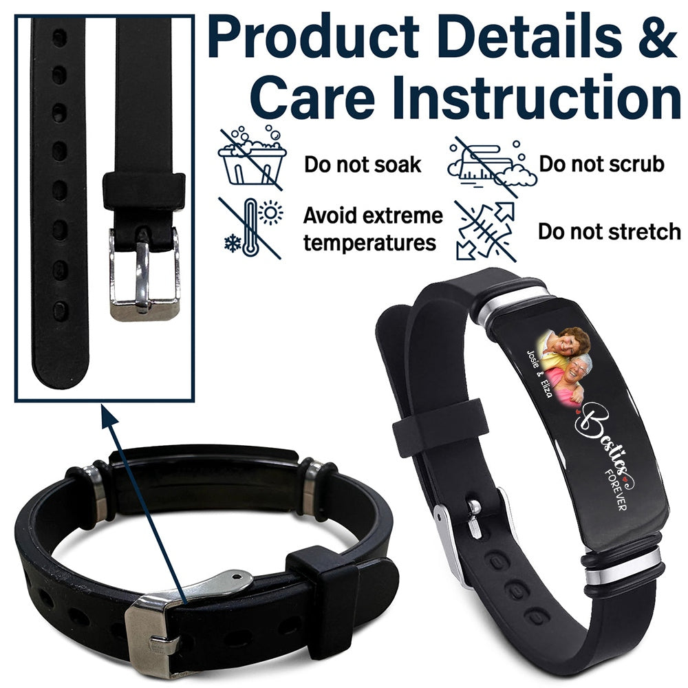 Personalized Always Sisters Friends Engraved Bracelet