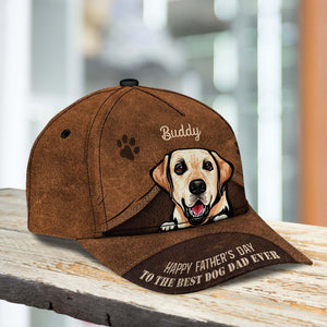 Gift For Father Dog Personalized Classic Cap