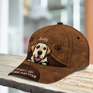 Gift For Father Dog Personalized Classic Cap