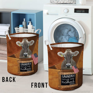 Light Brown Swiss-laundry today or naked tomorrow laundry basket