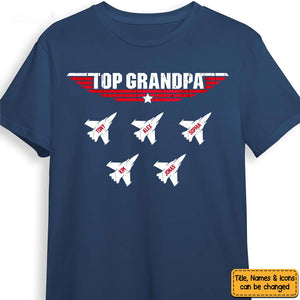 Personalized Gift Top Grandpa/Dad T-Shirt
