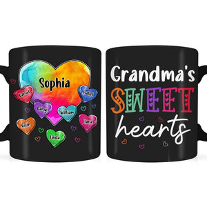 Personalized Gift For Mom/Grandma Sweet Hearts Mug
