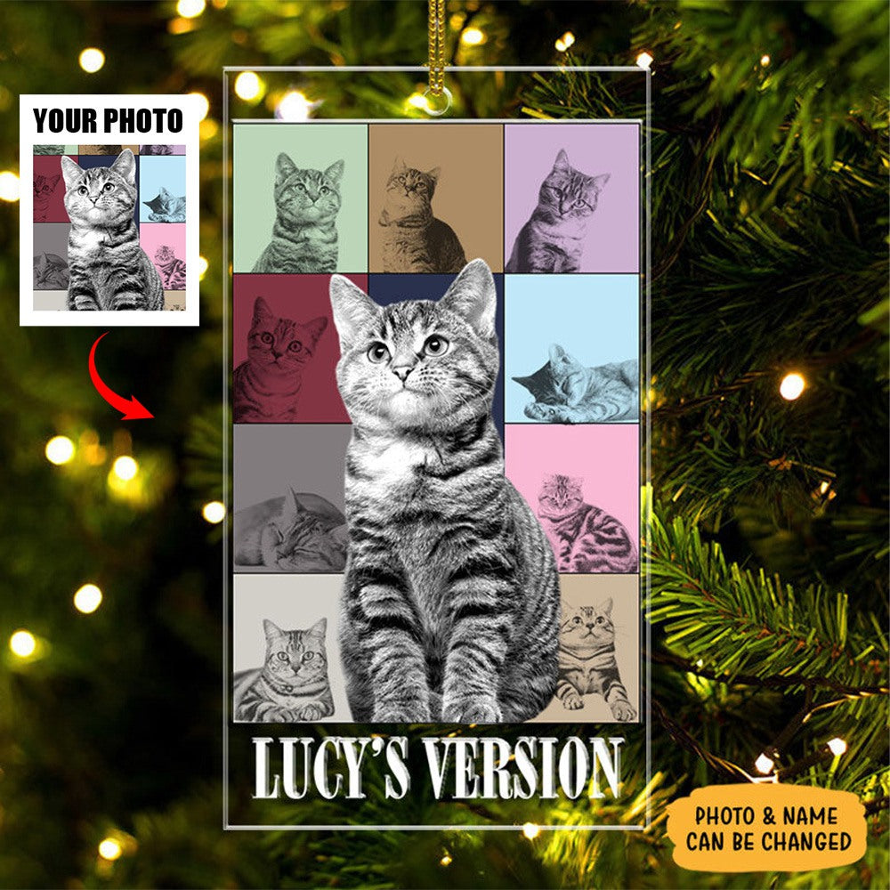 Eras Tour Style Ornament, Personalized Shape Ornament, Custom Photo