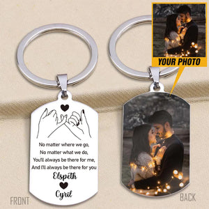 Personalized Pinky Promise Couple Gift Keychain