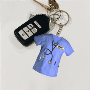 Personalized Nurse Clothes Keychain-Gift For Nurse